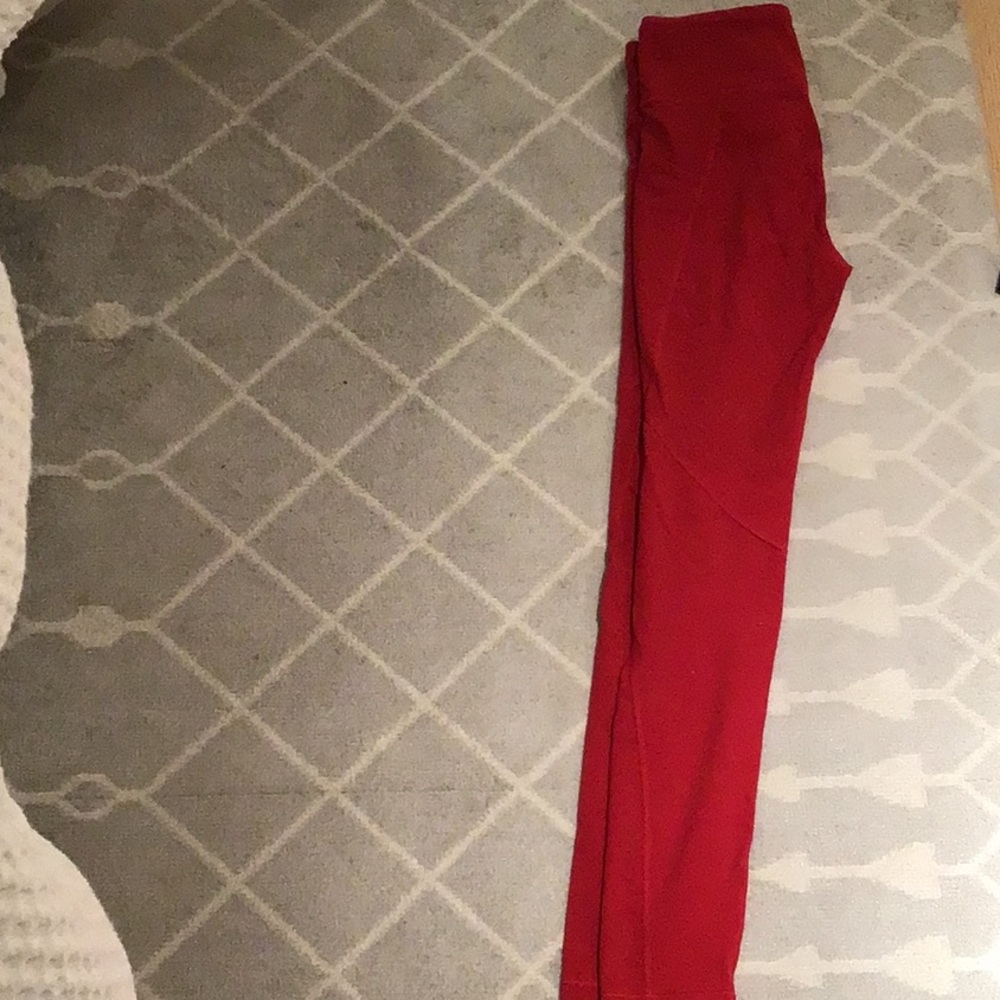 Athleta Kids Red Leggings
